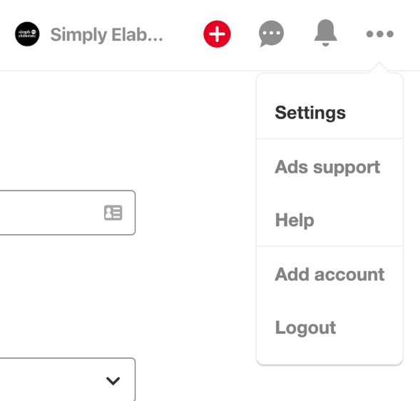 Screenshot of step in how to claim your website on pinterest.